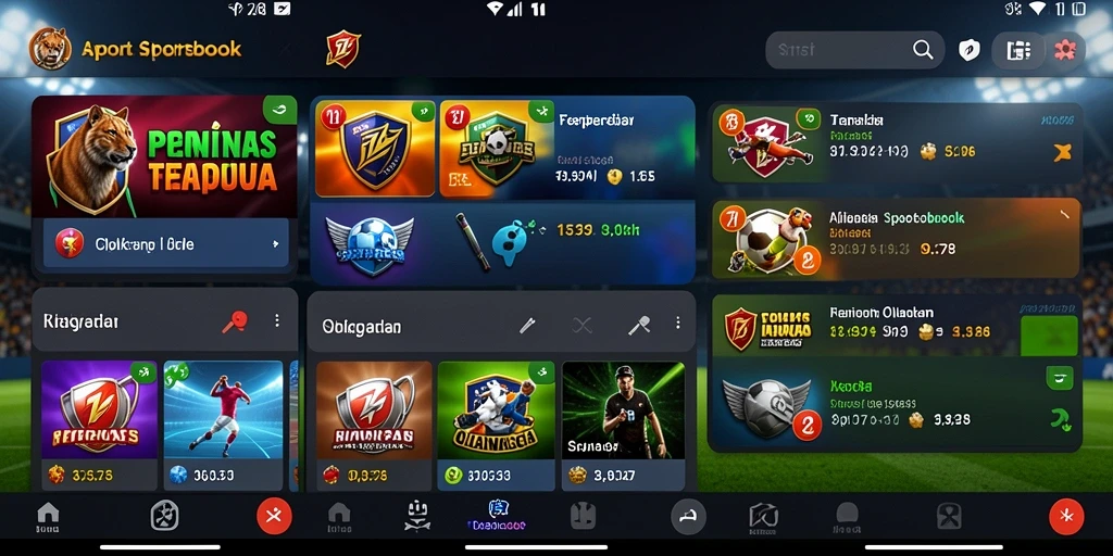 Tampilan antarmuka aplikasi sportsbook 3178 yang interaktif dan informatif.