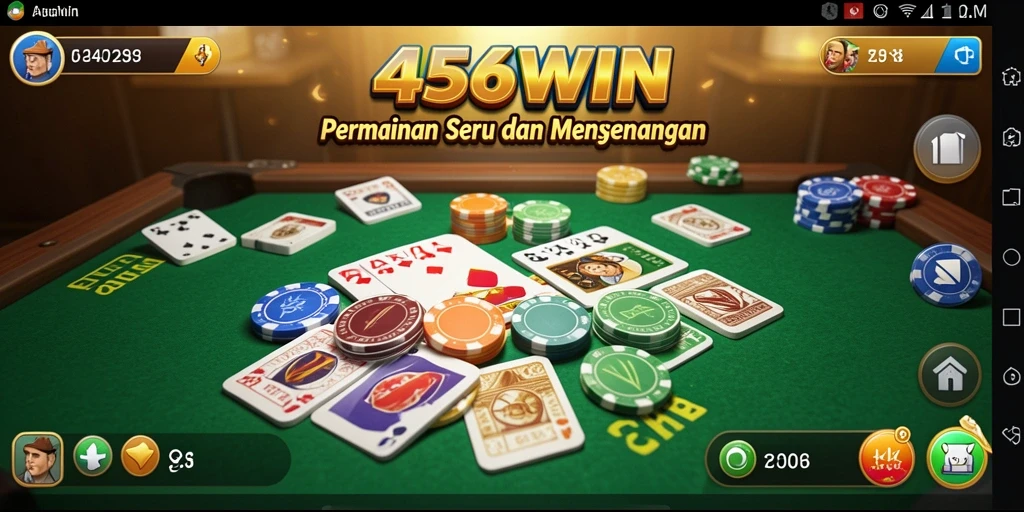 Tampilan gameplay Gaple yang menarik dan interaktif di 456WIN.