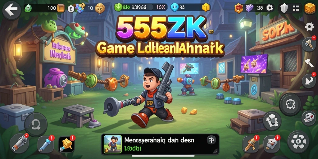 Gameplay menarik dengan elemen Idle dalam 555ZK.