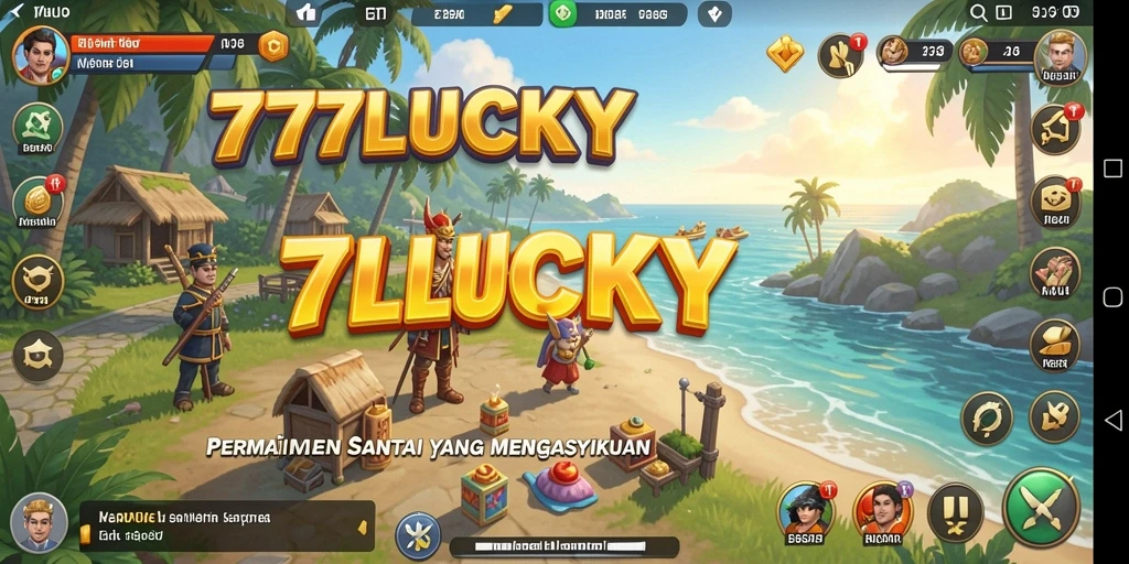 Tangkapan layar permainan 777LUCKY yang menampilkan suasana santai dan menyenangkan.