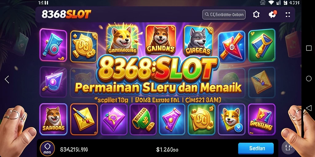 Tampilan gameplay penuh warna dan menarik di 8368SLOT.