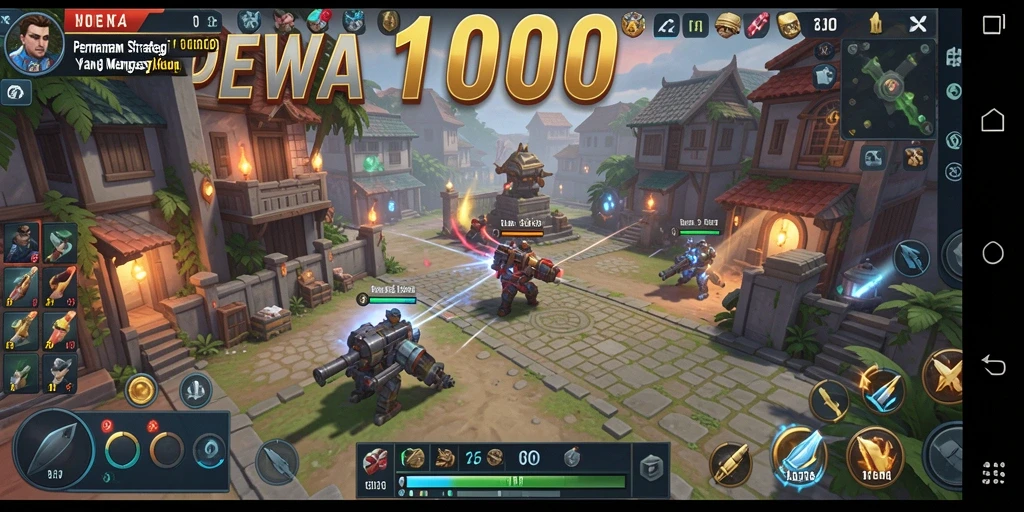 Tampilan screenshot DEWA1000 menunjukkan aksi permainan strategi yang seru.