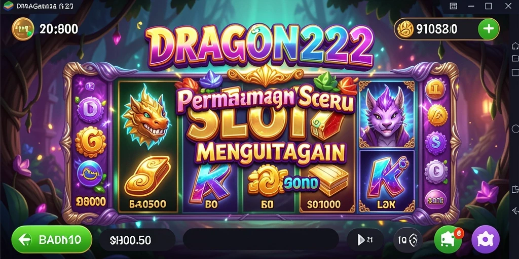 Tampilan menarik dari gameplay Slot di DRAGON222