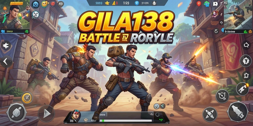 Gameplay seru dan menegangkan dalam GILA138 Battle Royale.