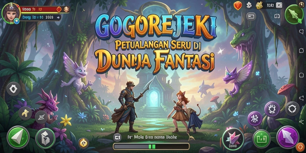 Tampilan gameplay GOGOREJEKI yang penuh aksi dan petualangan seru.