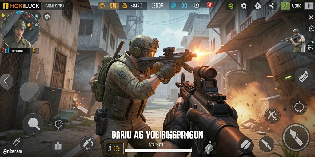 Tampilan gameplay HOKILUCK yang penuh aksi dan menegangkan.