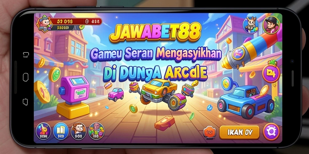 Tampilan seru gameplay arcade di JAWABET88 yang menegangkan.