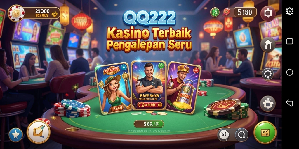 Screenshot utama QQ222 menampilkan gameplay kasino yang seru dan mengasyikkan.