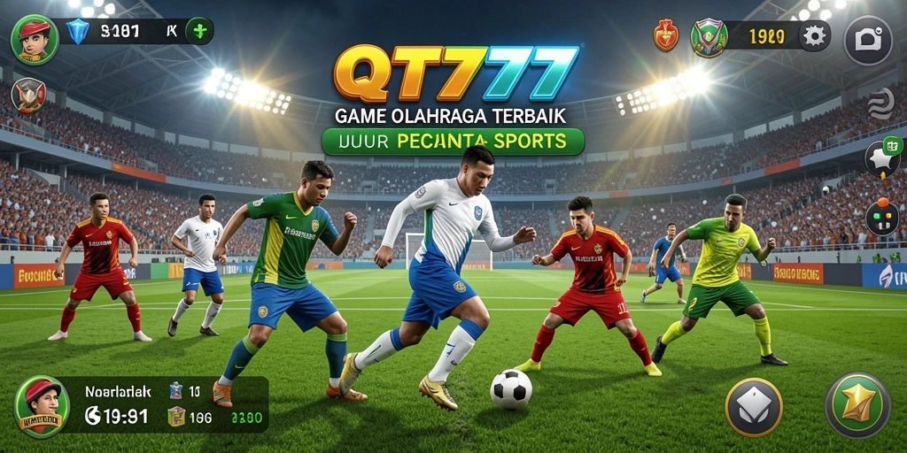 Screenshot gameplay QT777 yang menarik dengan aksi olahraga di layar.