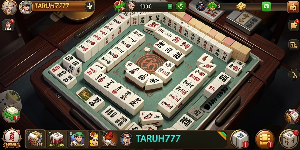 Tampilan gameplay Mahjong yang seru dan menantang di TARUH777.