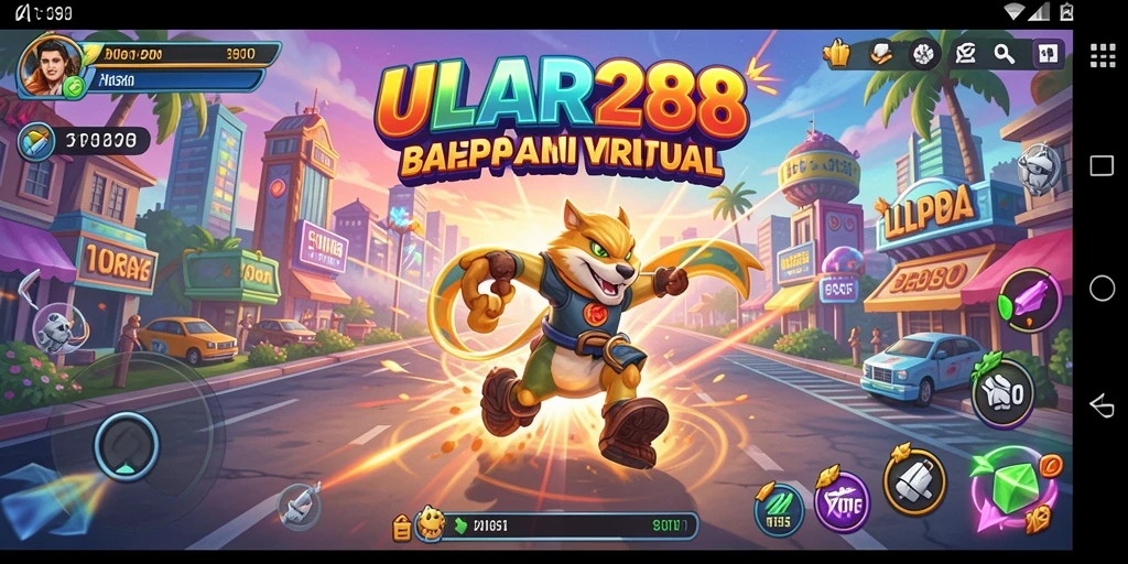 Tampilan menegangkan dari balapan di ULAR288 dengan mobil cepat.