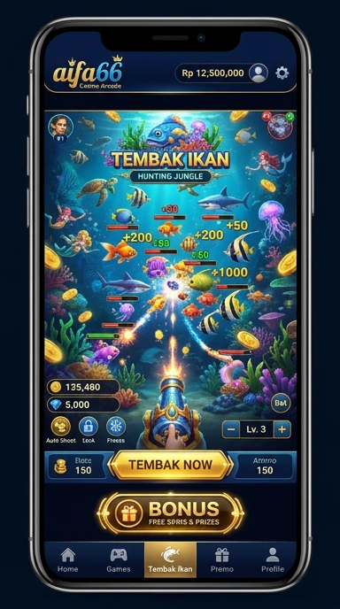 Tampilan antarmuka aifa66 yang intuitif dan menarik.
